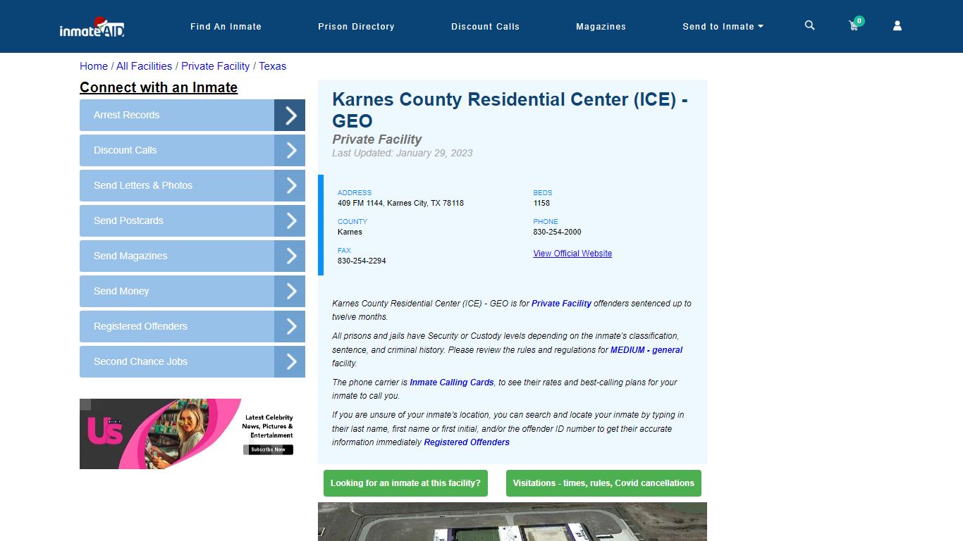 Karnes County Residential Center (ICE) - GEO - Inmate Search - Karnes ...